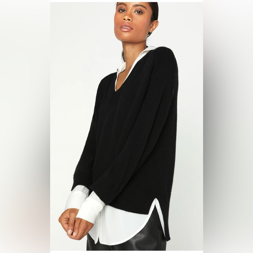 Brochu Walker The Looker Layered V-Neck Size M